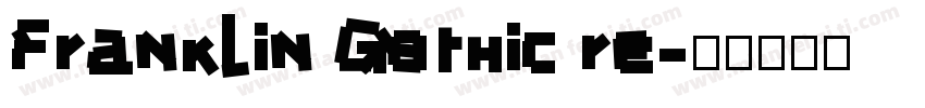 Franklin Gothic re字体转换